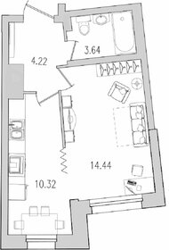 32 м², 1-комнатная квартира 7 500 000 ₽ - изображение 82