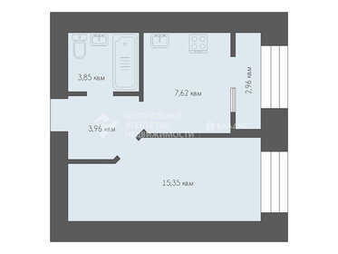 Квартира 33,7 м², 1-комнатная - изображение 1