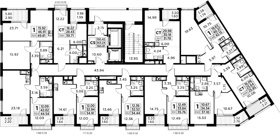 46,1 м², 2-комнатная квартира 6 600 000 ₽ - изображение 148