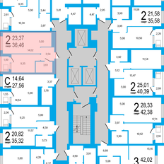 Квартира 36,5 м², 2-комнатная - изображение 3