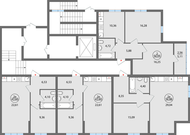 Квартира 42,6 м², 2-комнатная - изображение 2