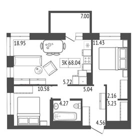 67,1 м², 3-комнатная квартира 8 496 502 ₽ - изображение 14
