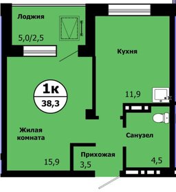 37 м², 1-комнатная квартира 5 300 000 ₽ - изображение 116