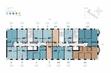 34,4 м², квартира-студия 6 100 000 ₽ - изображение 31