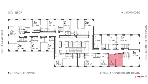 35,5 м², 1-комнатная квартира 15 549 639 ₽ - изображение 42