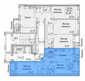 Квартира 64,6 м², 3-комнатная - изображение 2