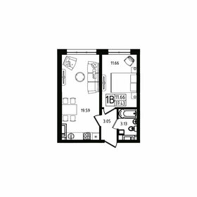 Квартира 37,4 м², 1-комнатная - изображение 1