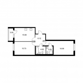 65,1 м², 2-комнатная квартира 10 026 940 ₽ - изображение 37