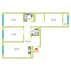 Квартира 88,2 м², 3-комнатная - изображение 1