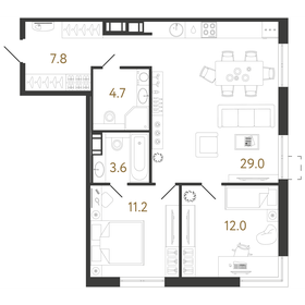 76 м², 2-комнатная квартира 21 000 000 ₽ - изображение 127