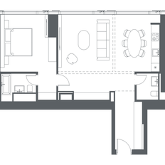 Квартира 72,8 м², 2-комнатная - изображение 3