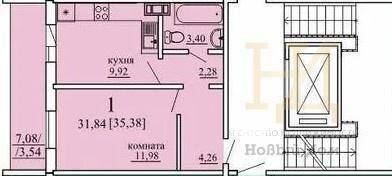 26,8 м², квартира-студия 1 957 000 ₽ - изображение 35