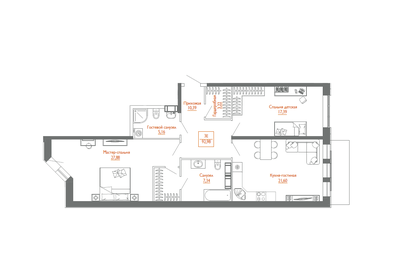 193 м², 3-комнатная квартира 35 000 000 ₽ - изображение 152