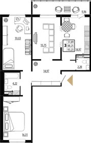 62 м², 2-комнатная квартира 31 500 000 ₽ - изображение 128