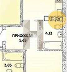 Квартира 43,3 м², 1-комнатная - изображение 5