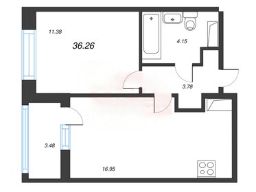 69,1 м², 3-комнатные апартаменты 9 736 466 ₽ - изображение 21