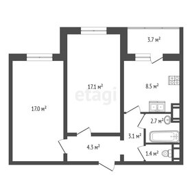 Квартира 54,1 м², 2-комнатная - изображение 1