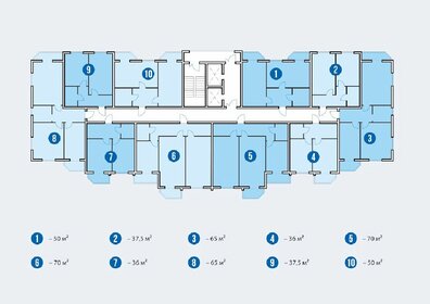 Квартира 66,6 м², 2-комнатная - изображение 1