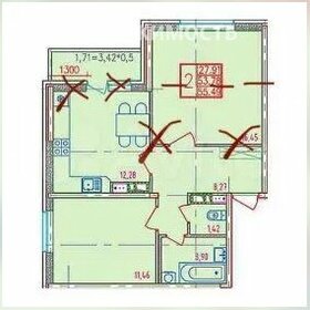 Квартира 54 м², 3-комнатная - изображение 1