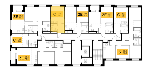 19,9 м², квартира-студия 6 000 000 ₽ - изображение 68