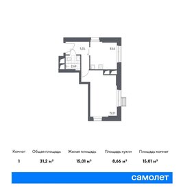 32 м², 1-комнатная квартира 10 600 000 ₽ - изображение 116