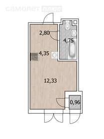 21,2 м², квартира-студия 4 350 000 ₽ - изображение 11