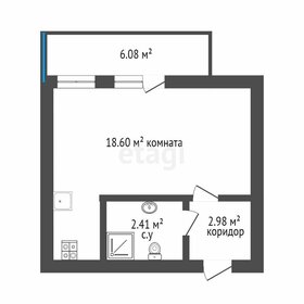 Квартира 26,8 м², студия - изображение 3