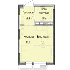 24,1 м², квартира-студия 5 096 000 ₽ - изображение 17