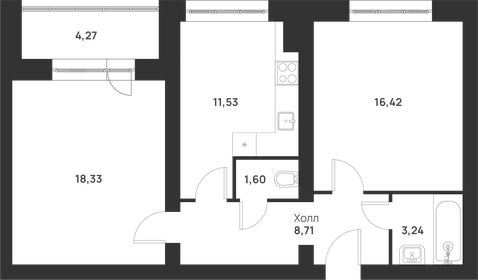 57 м², 2-комнатная квартира 4 800 000 ₽ - изображение 87