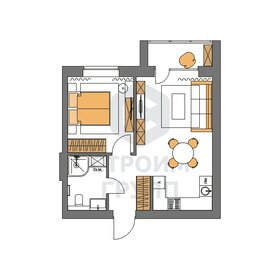 41,2 м², 1-комнатная квартира 4 074 600 ₽ - изображение 22