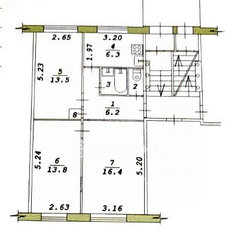 Квартира 59,8 м², 3-комнатная - изображение 2