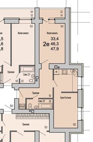 Квартира 50 м², 2-комнатная - изображение 1