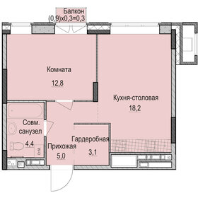 45 м², 1-комнатная квартира 7 750 000 ₽ - изображение 11