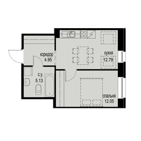 24,8 м², квартира-студия 6 999 000 ₽ - изображение 119