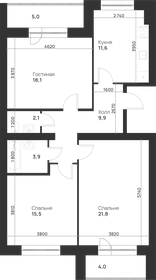 Квартира 91,9 м², 3-комнатная - изображение 1