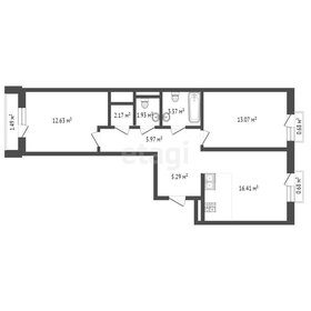 Квартира 61 м², 2-комнатная - изображение 2