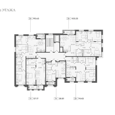 Квартира 57,2 м², 1-комнатная - изображение 4