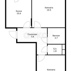 Квартира 57 м², 2-комнатная - изображение 2