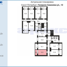 12 м², комната - изображение 2