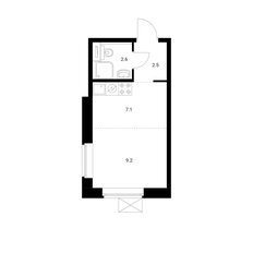 Квартира 21,4 м², студия - изображение 2