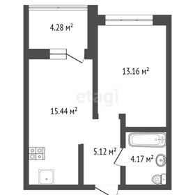 Квартира 40 м², 1-комнатная - изображение 3