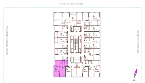 54,6 м², 2-комнатная квартира 13 748 000 ₽ - изображение 6