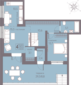 120,7 м², 4-комнатная квартира 14 785 750 ₽ - изображение 16