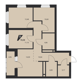 78,1 м², 3-комнатная квартира 9 186 256 ₽ - изображение 37