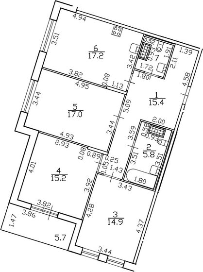 91,2 м², 3-комнатная квартира 26 460 000 ₽ - изображение 1