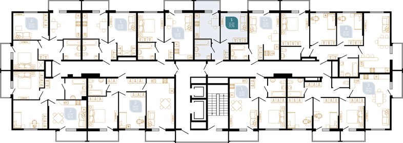 30 м², 2-комнатная квартира 4 450 000 ₽ - изображение 154