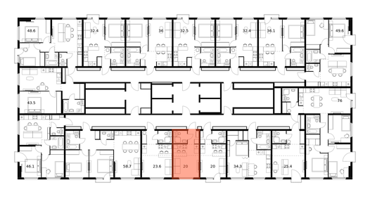 22,6 м², апартаменты-студия 4 927 500 ₽ - изображение 89