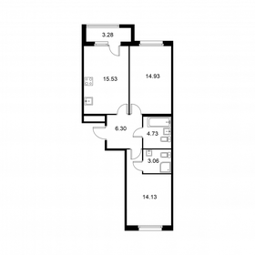 Квартира 60,3 м², 2-комнатная - изображение 1