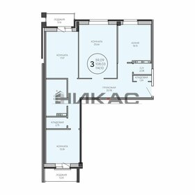 Квартира 114,8 м², 3-комнатная - изображение 1