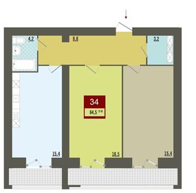 71 м², 2-комнатная квартира 7 200 000 ₽ - изображение 38
